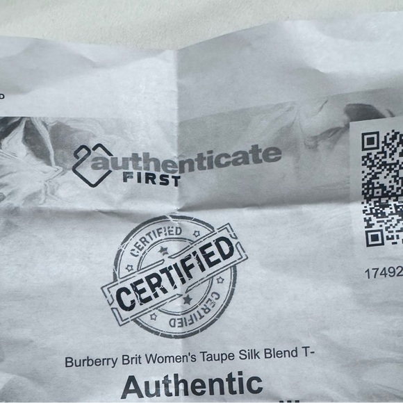 Burberry Light Gray Short Sleeve Tee - Picture 8 of 8